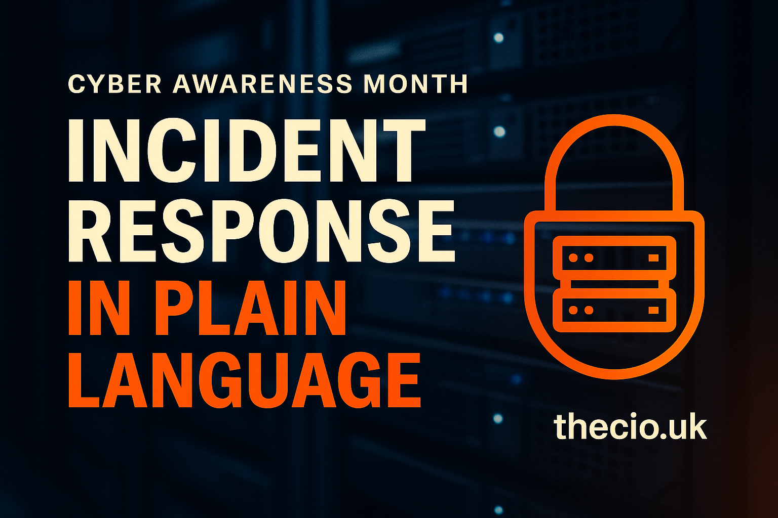 Cyber Awareness Month: incident response in plain language